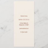 Menu Moderne Simple Earth Tones Nails Salon Prix (Dos)