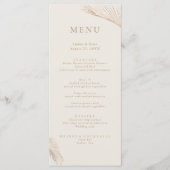 Menu Moderne Simple Feuille Palm (Devant)