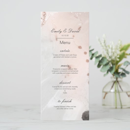 Menu modifiable, Menu Mariage, Baby shower, Bridal (Debout devant)