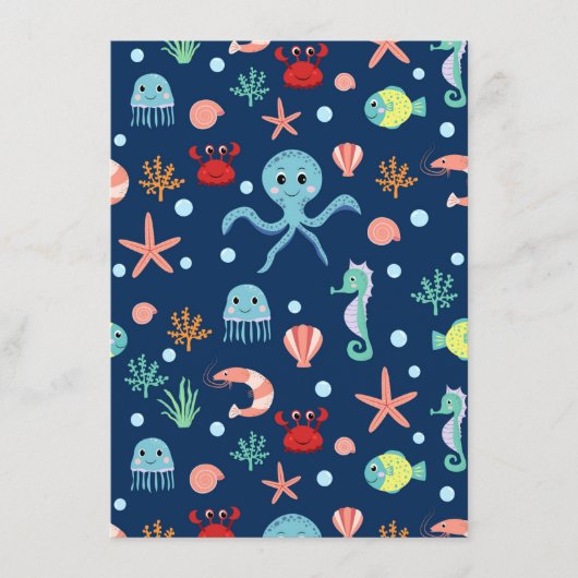 Menu Monde marin (Devant)