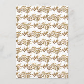 Menu Monogram Blush Crest traditionnel Mariage élégant (Dos)