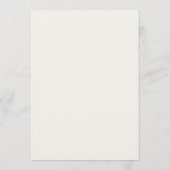 Menu Monogramme Architectural Minimaliste Mariage (Dos)