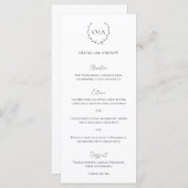 Menu Monogramme classique Cimier de couronne de couronn (Devant / Derrière)