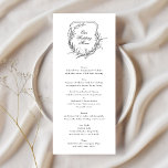 Menu monogramme classique romantique Notre Mariage<br><div class="desc">partie grande collection</div>