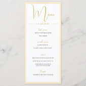 Menu Monogramme d'été Citron mariage (Devant)