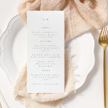 Menu Monogramme minimaliste Mariage de typographie trad<br><div class="desc">Monogramme minimaliste Typographie traditionnelle Menu Mariage</div>