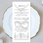 Menu Monogramme simple noir ultra moderne<br><div class="desc">menu mince pour correspondre à la collection *si vous voulez plus d'options papier cette conception peut être transférée à un programme mince *ou pour plus d'aide contactez-moi</div>