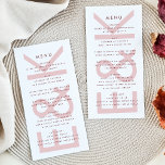 Menu Monogramme simple Ultra Moderne Bourgogne<br><div class="desc">menu mince pour correspondre à la collection *si vous voulez plus d'options papier cette conception peut être transférée à un programme mince *ou pour plus d'aide contactez-moi</div>