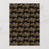 Menu Monogramme traditionnel Noir Crest Mariage classiq (Dos)