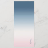 Menu Mood Gradient Mariage Prussian Sky ID741 (Dos)