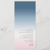 Menu Mood Gradient Mariage Prussian Sky ID741 (Devant)