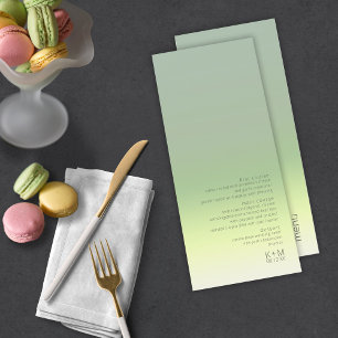 Menu Mood Gradient Mariage Spring Meadow ID741