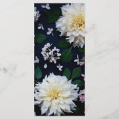 Menu Moody Dahlia Floral Wedding (Achterkant)