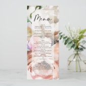 Menu Moody rustique et romantique pivoines floral botan (Debout devant)