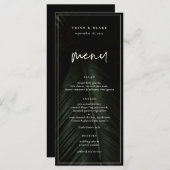 Menu Moody Tropics Mariage (Devant / Derrière)