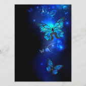Menu Morpho Butterfly in the Dark Background (Devant)