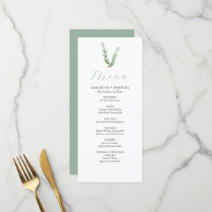 Menu Moteur de décoration Mariage de romarin rustique a