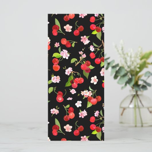 Menu Motif cerise 2 (Debout devant)