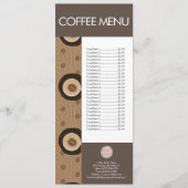 Menu Motif de café moderne (Devant)