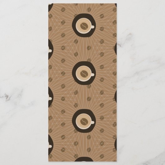Menu Motif de café moderne (Dos)