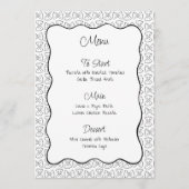 Menu Motif de pâtes, c'est plus Fête des mariées italie (Devant)