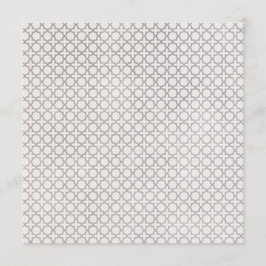 Menu Motif géométrique beige islamique (Devant)