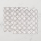 Menu Motif géométrique beige islamique (Devant / Derrière)