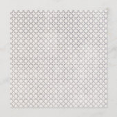Menu Motif géométrique beige islamique (Dos)