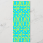 Menu motif moderne et coloré (Devant)