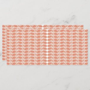 Menu motif orange et blanc sur arrière - plan blanc