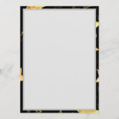 Menu Motif sans couture avec étoiles d'or (Dos)