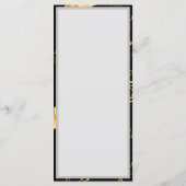 Menu Motif sans couture avec étoiles d'or (Dos)