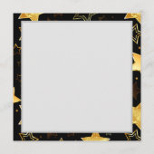 Menu Motif sans couture avec étoiles d'or (Dos)