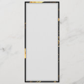 Menu Motif sans couture avec étoiles d'or (Dos)