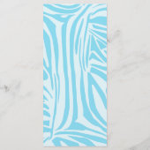 Menu Motif Zèbre Bleu (Dos)