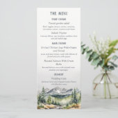 Menu Mountain Adventure Automne Automne Mariage d'hiver (Debout devant)