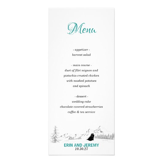 Menu Mountain Love (Voorkant)