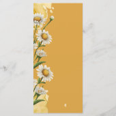 Menu Moyens de mariage Floral rose aquarelle (Dos)