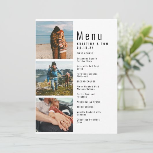 Menu Multiphoto (Debout devant)