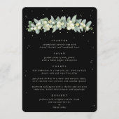 Menu Mûre de noir + Eucalyptus Mariage 4 Services (Devant)