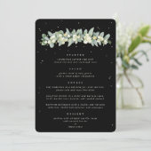 Menu Mûre de noir + Eucalyptus Mariage 4 Services (Debout devant)