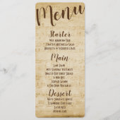 Menu Musique Vintage (Devant)