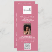 Menu Nails Lashes Foto LogoQR Wax Maquillage Services d (Devant / Derrière)