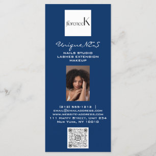Menu Nails Lashes Photo Logo QR Prix du maquillage de c