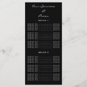 Menu Nails Studio Foto Logo QR Wax Maquillage Prix (Dos)