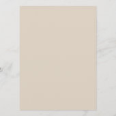Menu Natural Linen Solid Color (Dos)