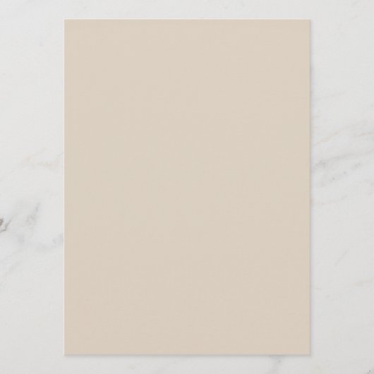 Menu Natural Linen Solid Color (Devant)