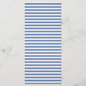 Menu Nautical Navy Blue Tying Knot Stripes Mariage (Dos)