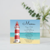 Menu Nautilus Phare Mariage Plage Bleu Océan (Debout devant)