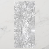 Menu Nautique Mariage Beach Aquarelle gris argent (Dos)